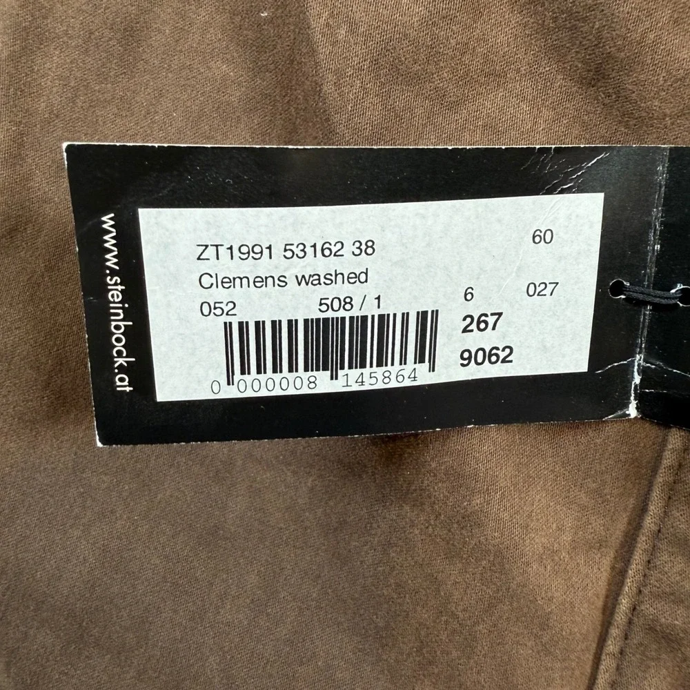 NEW Steinbock Tyrol Austria Clemens Washed Brown Trousers Mens EU60 US50cm (38